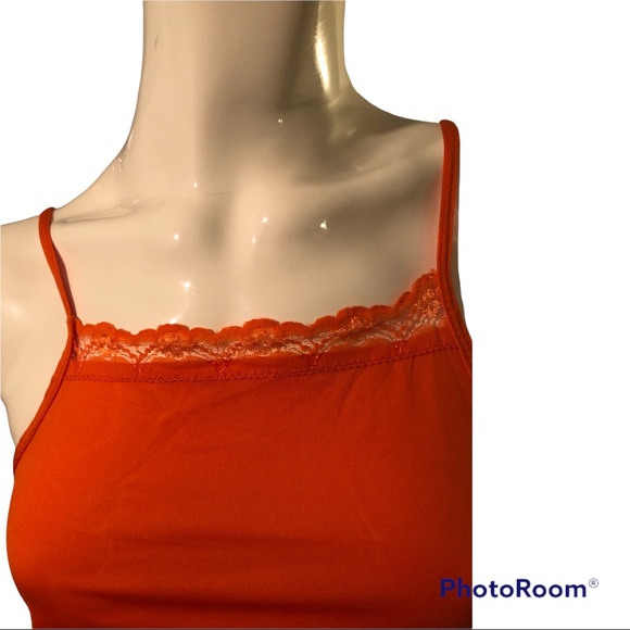 LACE TRIM RIB CAMI KNIT TOP - Picture 3 of 3